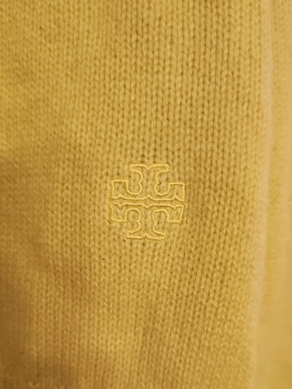 Tory Burch Chartreuse Yellow Turtleneck Pullover